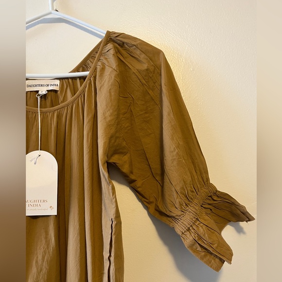 Daughters of India Sahana Maxi Dress Size Small NWT In Desert 100% Cotton - Picture 11 of 15